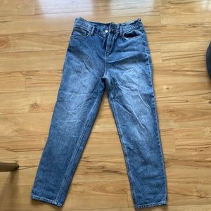 Joe’s Jeans, high rise paper bag jean